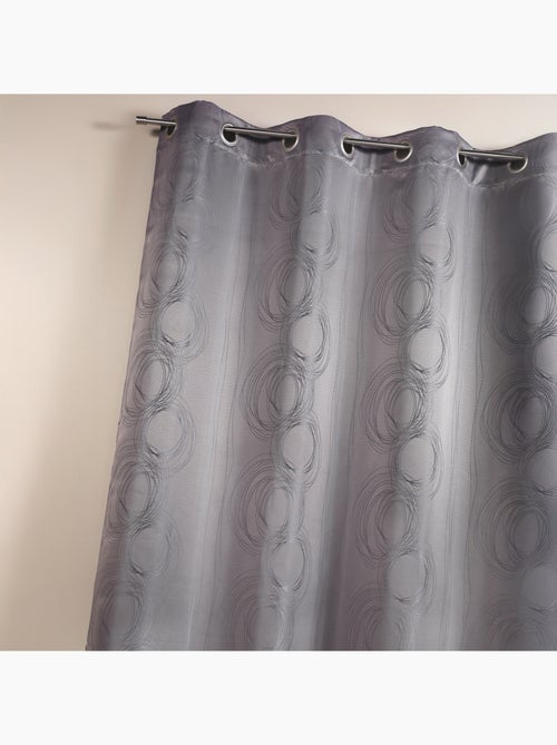 Rideau jacquard print Cercle Design - Kiabi