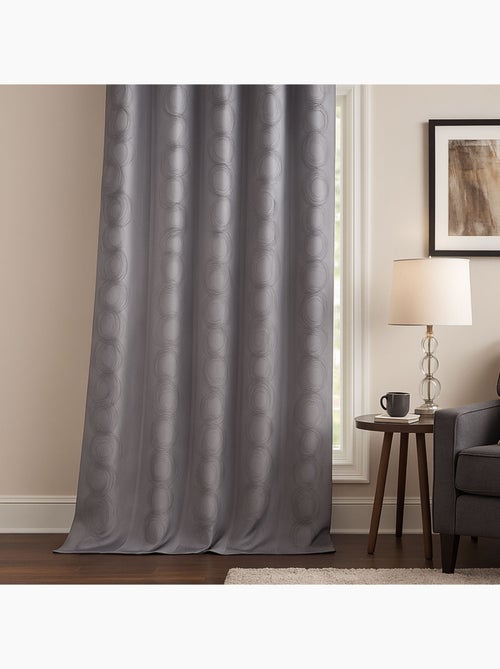 Rideau jacquard print Cercle Design - Kiabi