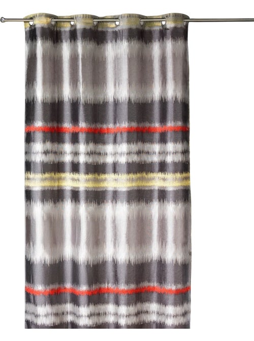 Rideau  jacquard style IKAT - Kiabi