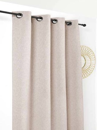 Rideau jacquard uni