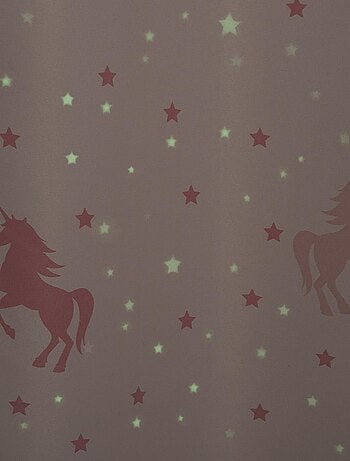 Rideau licorne phosphorescent