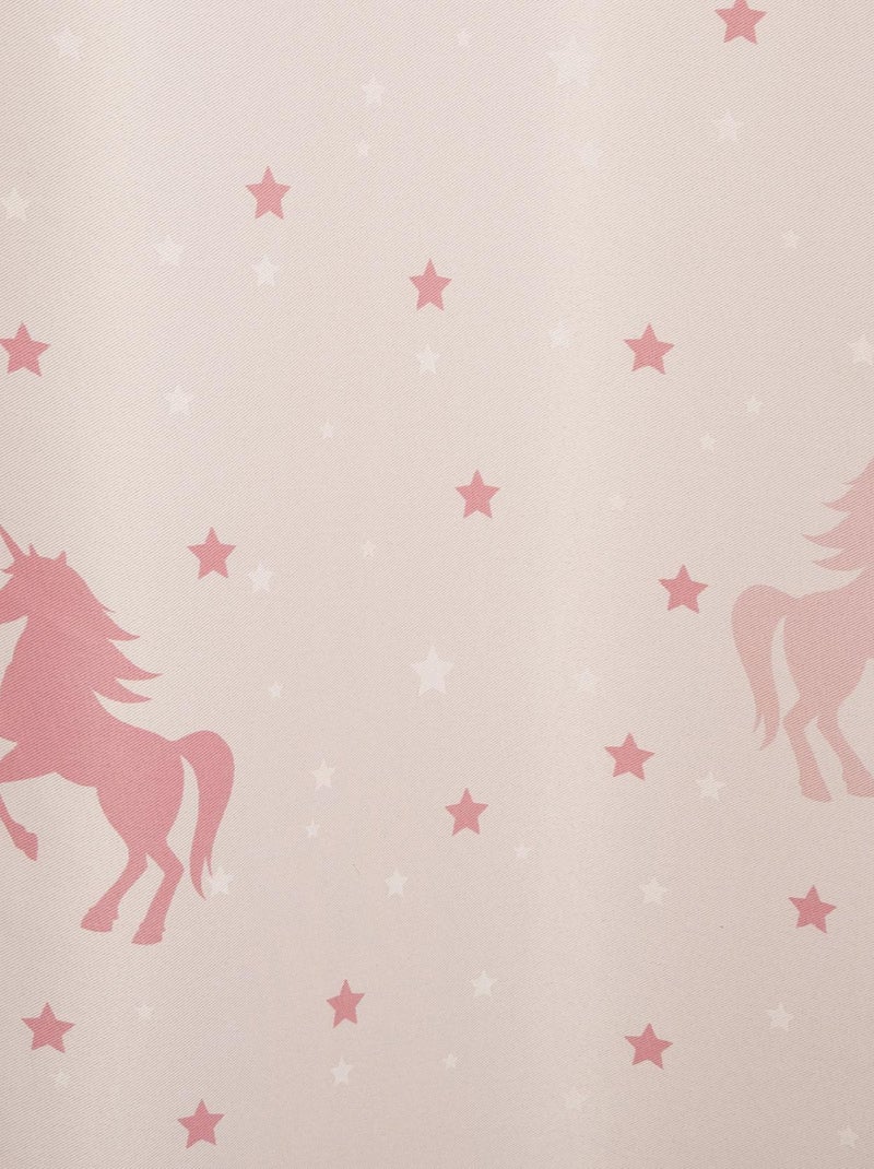 Rideau licorne phosphorescent Rose clair - Kiabi