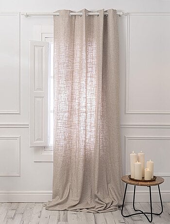 Rideau lin Basic "Happyfriday