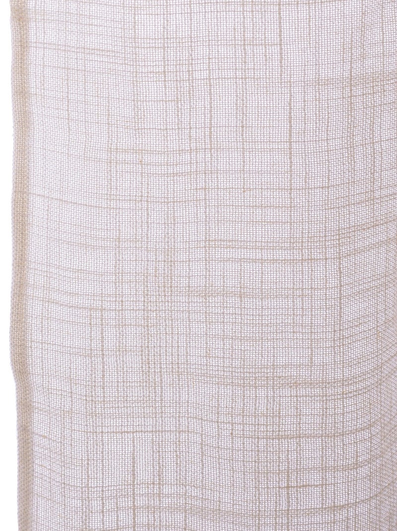 Rideau lin Basic "Happyfriday" Blanc - Kiabi