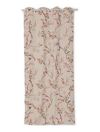 Rideau lin Chinoiserie "Happyfriday