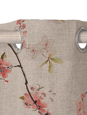 Rideau lin Chinoiserie "Happyfriday