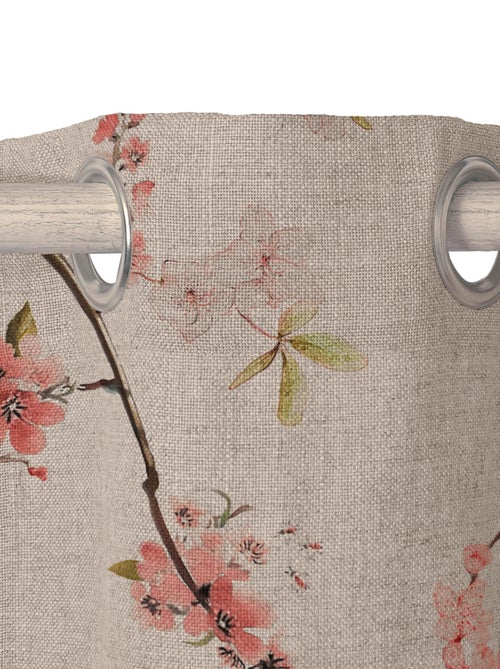 Rideau lin Chinoiserie "Happyfriday" - Kiabi