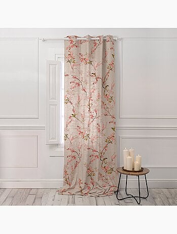 Rideau lin Chinoiserie "Happyfriday