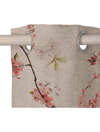 Rideau lin Chinoiserie "Happyfriday