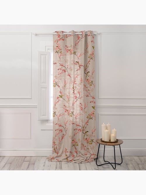 Rideau lin Chinoiserie "Happyfriday" - Kiabi