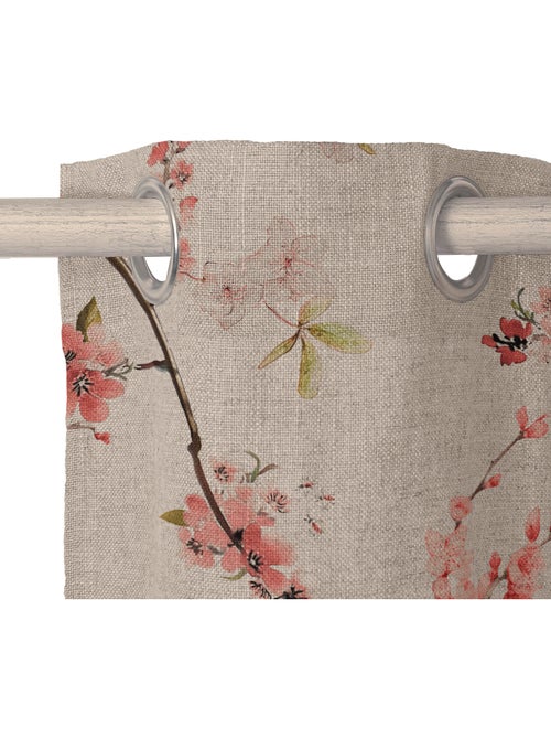 Rideau lin Chinoiserie "Happyfriday" - Kiabi