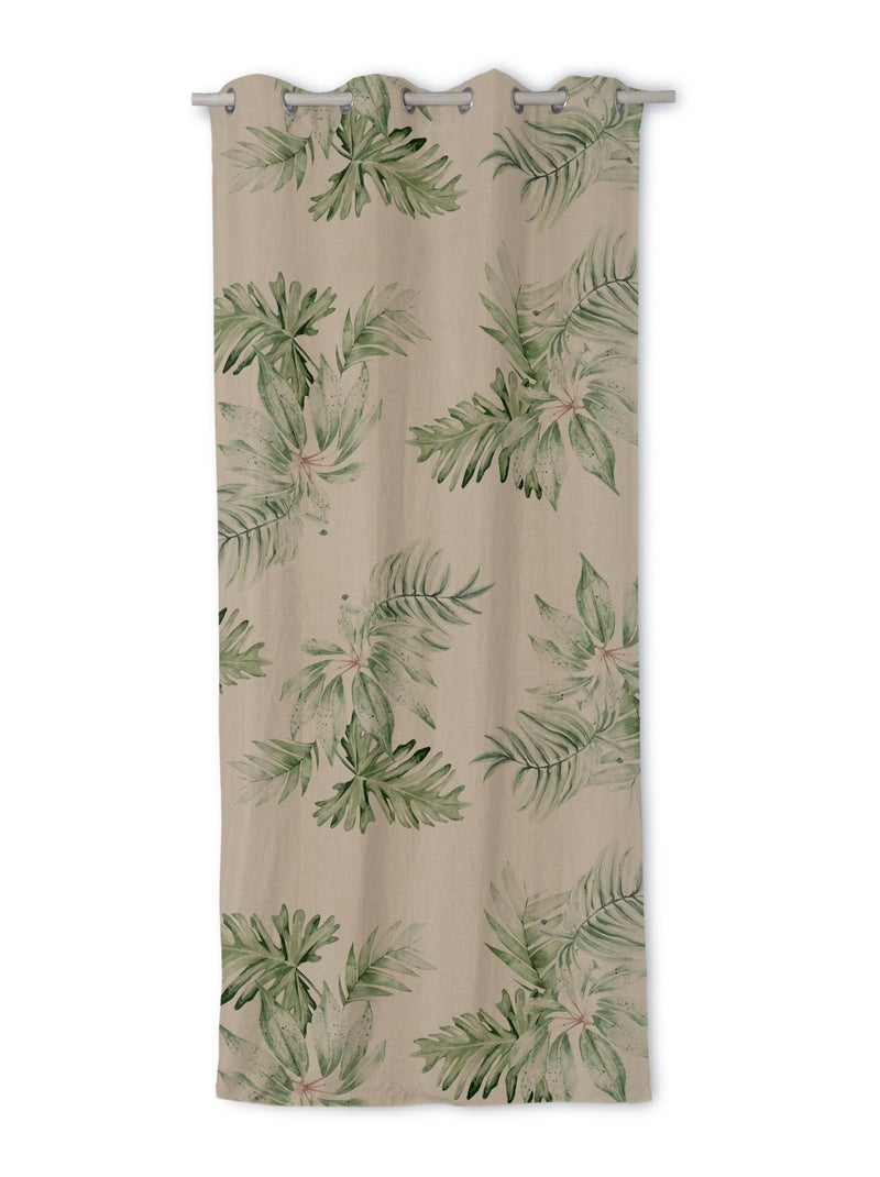 Rideau lin Delicate "Happyfriday" Blanc - Kiabi