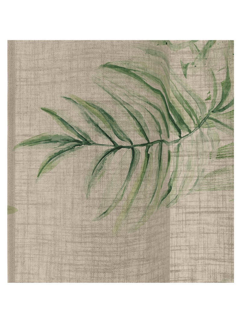 Rideau lin Delicate "Happyfriday" Blanc - Kiabi