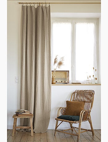 Rideau lin lave Collection Soline