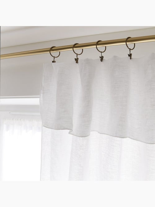 Rideau lin lave Collection Soline - Kiabi