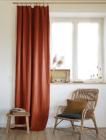 Rideau lin lave Collection Soline