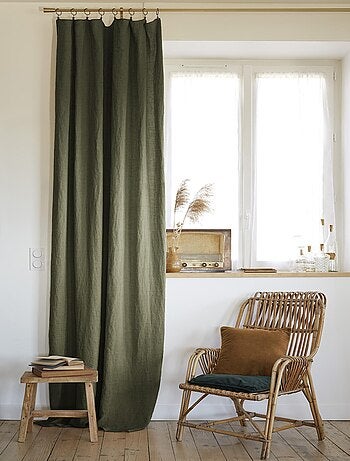 Rideau lin lave Collection Soline
