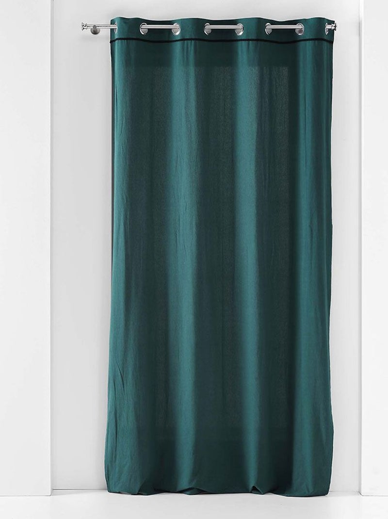 Rideau Linette Bleu pétrole - Kiabi