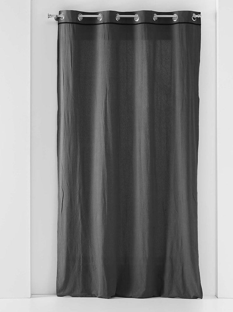 Rideau Linette gris anthracite - Kiabi