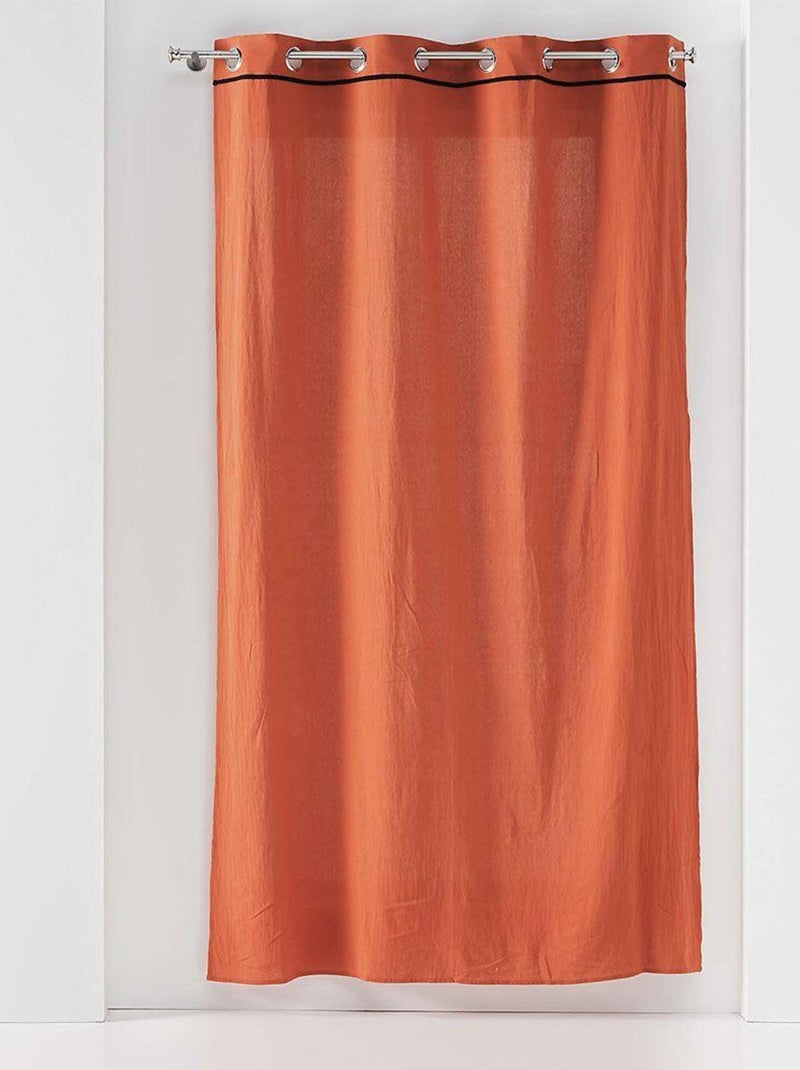 Rideau Linette Orange mandarine - Kiabi