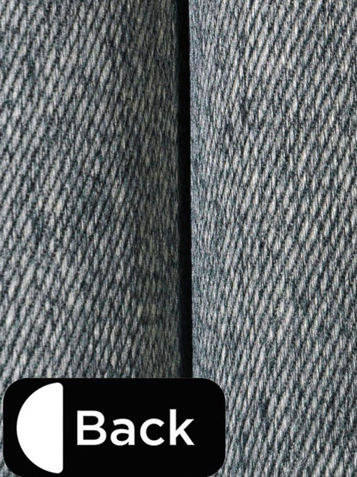 Rideau lourd chiné, prêt-à-poser. - Kiabi