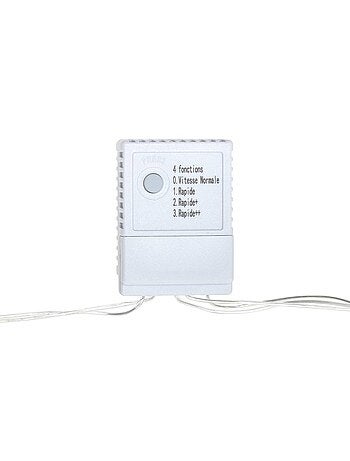 Rideau lumineux de façade d'extérieur 1 x 2 m 200 led blanc froid à effets avec minuteur sur secteur