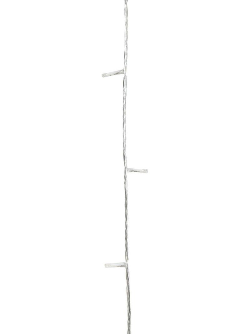 Rideau lumineux de façade d'extérieur 1 x 2 m 200 led blanc chaud à effets avec minuteur sur secteur Blanc chaud - Kiabi