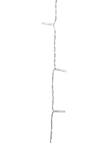 Rideau lumineux de façade d'extérieur 1 x 2 m 200 led blanc froid avec minuteur sur secteur