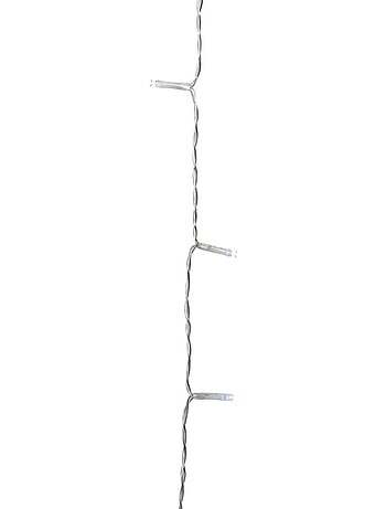 Rideau lumineux de façade d'extérieur 1 x 2 m 200 led blanc froid avec minuteur sur secteur