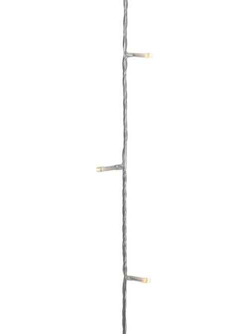 Rideau lumineux de façade d'extérieur 2 x 2 m 400 led blanc chaud 8 fonctions solaire - Kiabi Rideau lumineux de façade d'extérieur 2 x 2 m 400 led blanc chaud 8 fonctions solaire - Kiabi