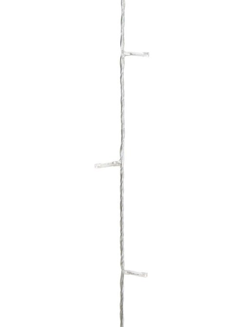 Rideau lumineux de façade d'extérieur 2 x 2 m 400 led blanc chaud 8 fonctions solaire - Kiabi Rideau lumineux de façade d'extérieur 2 x 2 m 400 led blanc chaud 8 fonctions solaire - Kiabi