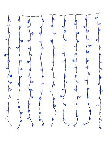 Rideau Lumineux LED Bleu 144 LED avec 8 fonctions
