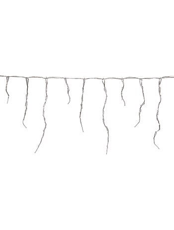 Rideau lumineux stalactite d'extérieur 20 m 1200 led blanc froid à effets avec minuteur sur secteur