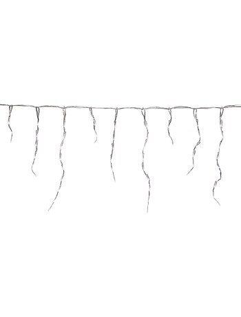 Rideau lumineux stalactite d'extérieur 20 m 1200 led blanc froid à effets avec minuteur sur secteur