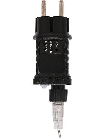 Rideau lumineux stalactite d'extérieur 20 m 1200 led blanc froid à effets avec minuteur sur secteur