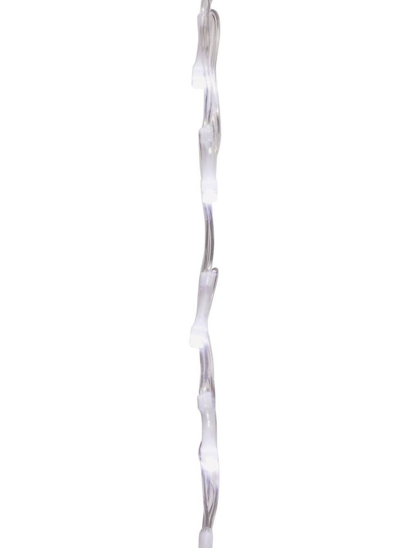 Rideau lumineux stalactite d'extérieur 20 m 1200 led blanc froid à effets avec minuteur sur secteur Blanc froid - Kiabi