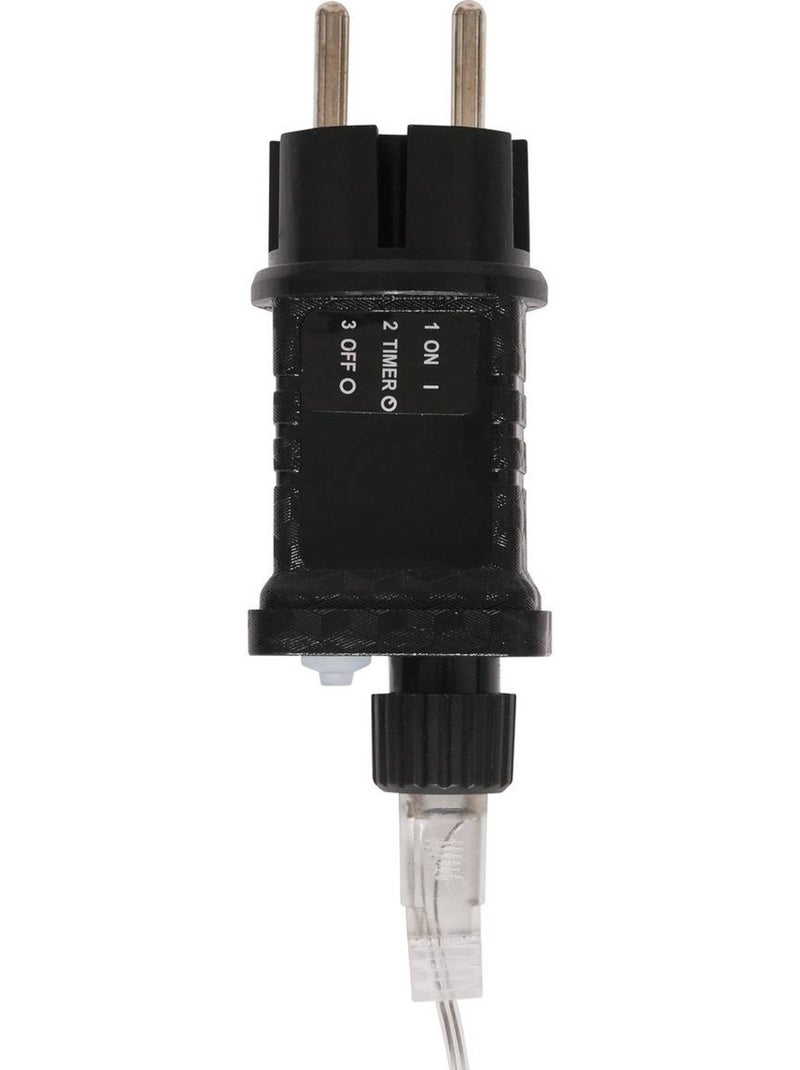 Rideau lumineux stalactite d'extérieur 20 m 1200 led blanc froid à effets avec minuteur sur secteur Blanc froid - Kiabi