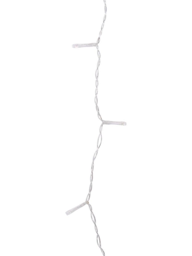 Rideau lumineux stalactite d'extérieur 5 m 300 led blanc froid avec minuteur et transformateur Multicolore - Kiabi