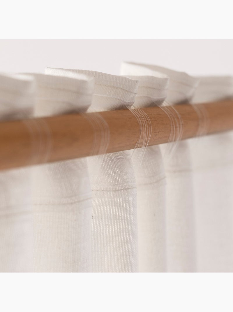 Rideau Lyra "Happyfriday" Blanc - Kiabi