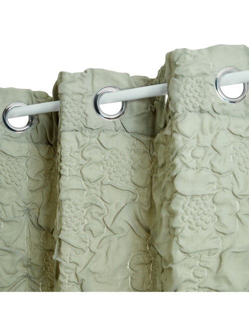 Rideau matelassé à œillets - Kiabi