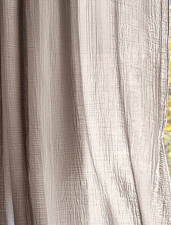 Rideau MILOS en mousseline de coton