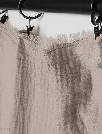 Rideau MILOS en mousseline de coton