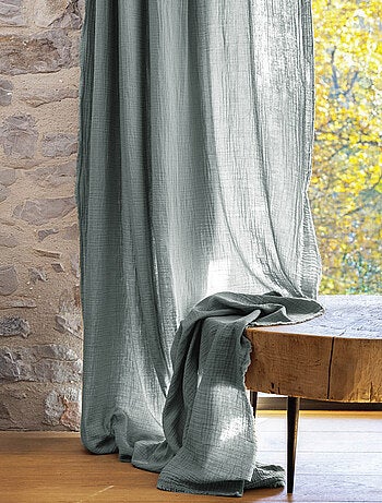 Rideau MILOS en mousseline de coton