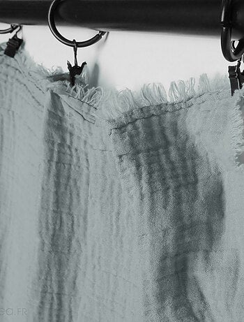 Rideau MILOS en mousseline de coton