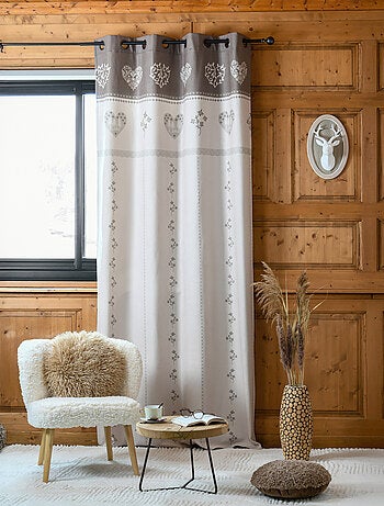 Rideau montagnard déco chalet