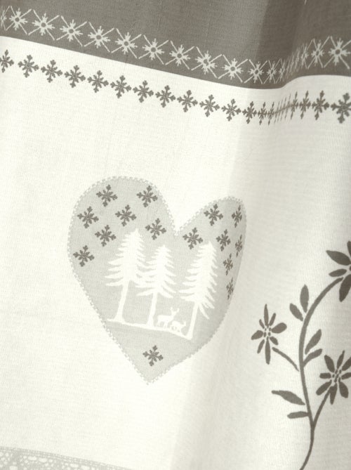 Rideau montagnard déco chalet - Kiabi