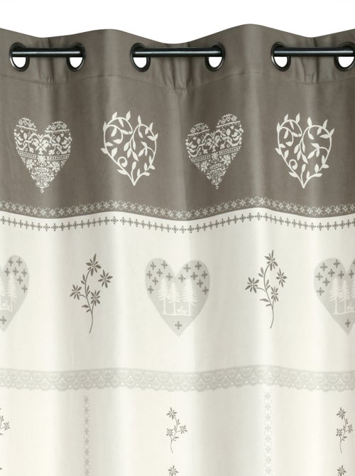 Rideau montagnard déco chalet - Kiabi