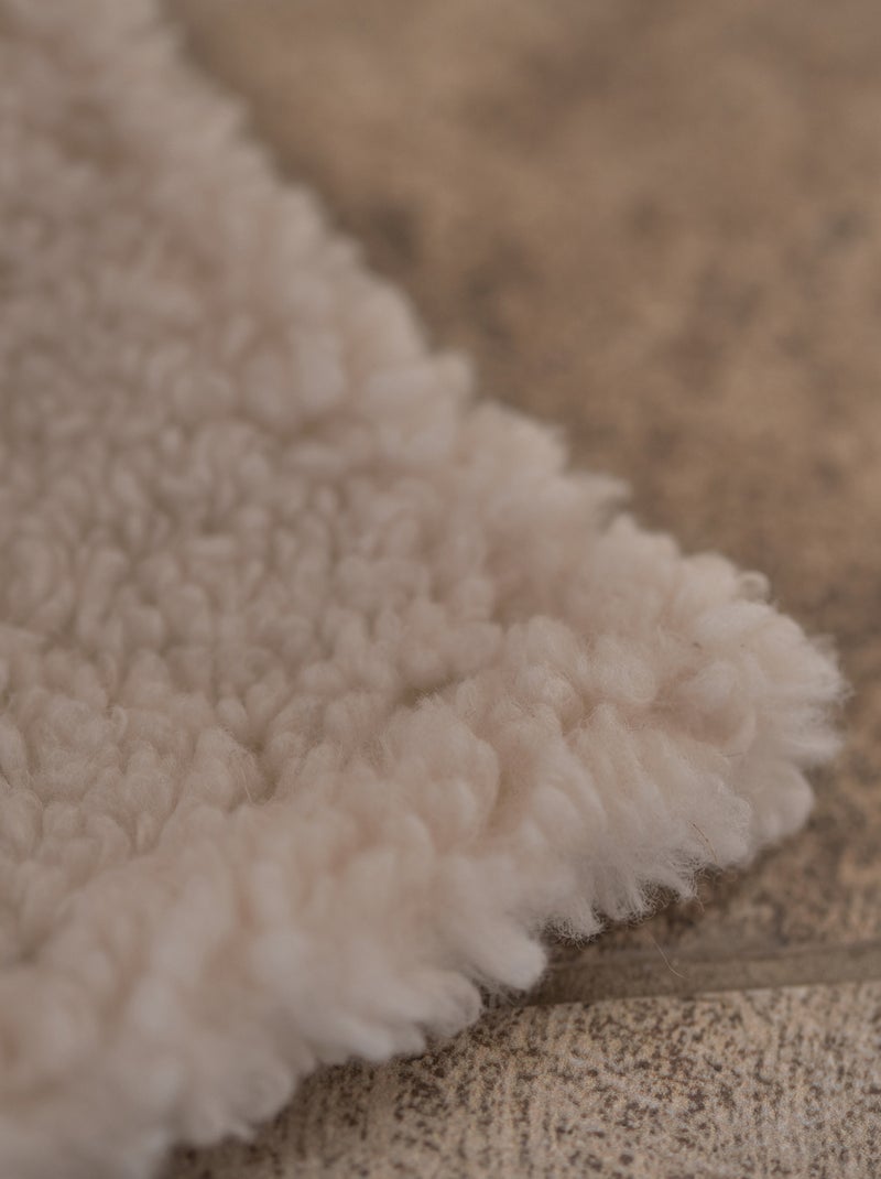 Rideau montagne  - Effet mouton Beige clair - Kiabi