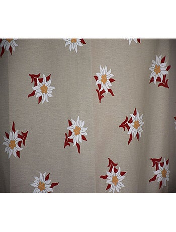 Rideau montagne Eldelweiss lin 180x240cm