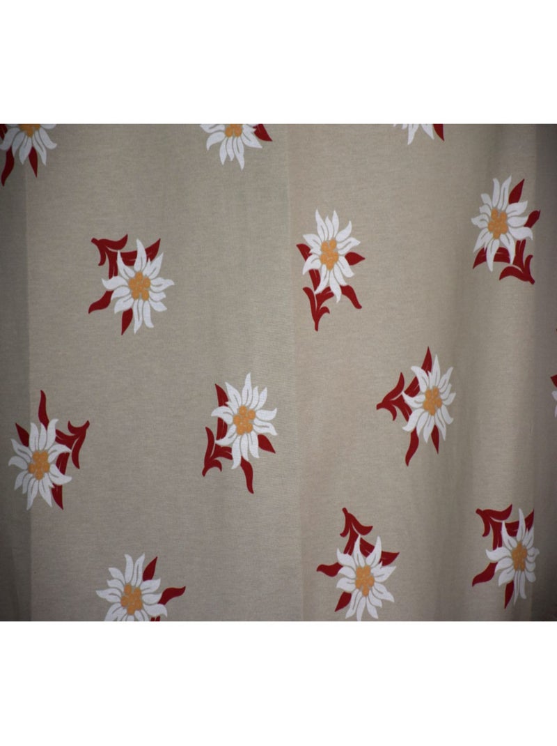 Rideau montagne Eldelweiss lin 180x240cm Beige - Kiabi